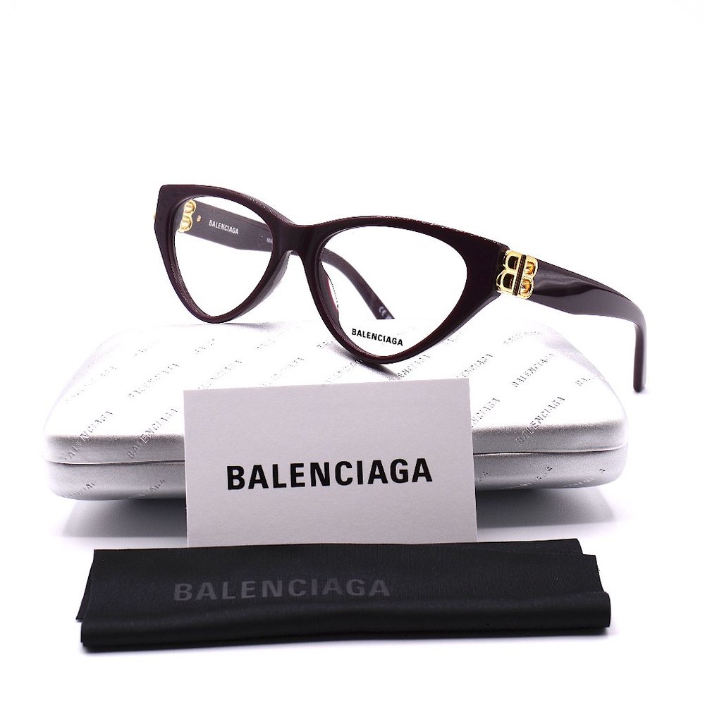 NEW BALENCIAGA BB0172O 003 VIOLET AUTHENTIC EYEGLASSES FRAME - Picture 4 of 15